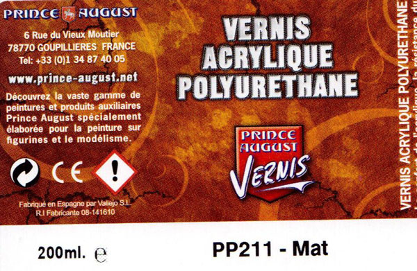 Base Acrylique Polyuréthane, Vert Russe 60ml - PRINCE AUGUST PP111