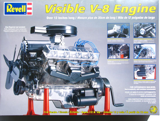 Maquette Revell 85-8883 Moteur V8 transparent 1:4